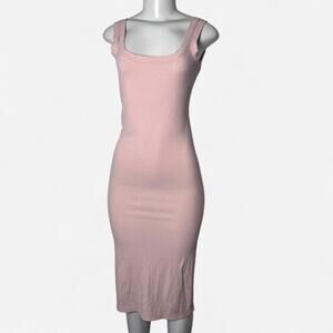 pink Summer dress bodycon midi dress soft girl baby going out Bling girly